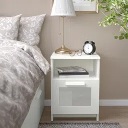 ikea brimnes Bedside table, white, 39x41 cm image 2