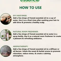 essancia Fennel Essential Oil For Aromatherapy 30 ml image 3