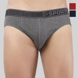 Sporto by Macho Men Pack Of 4 Basic Briefs Sporto_M1010-A1-G1-N1-R1-S-picture-12