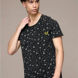 Vimal Jonney Black Regular Fit Printed T-Shirt-picture-48
