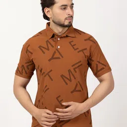 BUFFARO Men Typography Printed Polo Collar Cotton T-shirt-picture-12