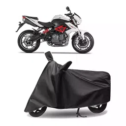 Auto Pearl Polyester Two Wheeler Cover for Benelli TNT 600i (Grey)-picture-10