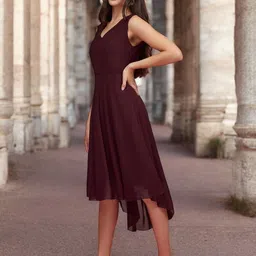 DressBerry Georgette Fit & Flare Midi Dress-picture-37