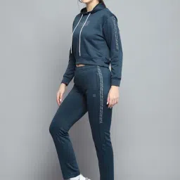 Rock.it by Monte Carlo Women Printed Regular Fit Hooded Neck Full Sleeve Tracksuit image 3