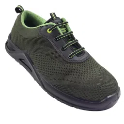 Allen Cooper Steel Toe Safety Shoe Low Ankle PU Sole UK 6 Size Olive Green for Industrial Use, ACF 1733-picture-14