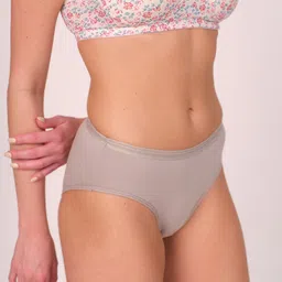 Munns & Mars Women Pack of 5 Solid Mid-Rise Anti Bacterial Hipster Brief image 3