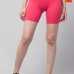 HIRRUX Women Pack of 2 Skinny Fit Low-Rise Cycling Sports Shorts-picture-6