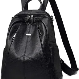 proarch Women's PU Leather Stylish and Trending Backpack for College Office Travel Anti Theft Backpack Purse for Women and Girls with Sling Belt| Casual image 1