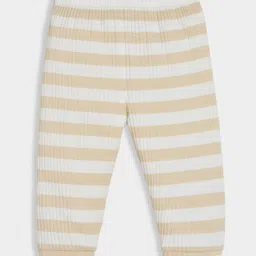 Mi Arcus Cotton Elastane Striped Pajama - Beige image 3