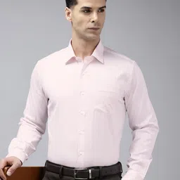 Van Heusen Slim Fit Opaque Striped Pure Cotton Formal Shirt-picture-29