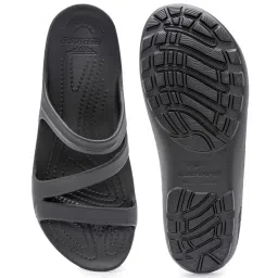 Red Tape Women's Black Slides image 4