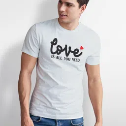 Seekbuylove Men Typography Printed Bio Finish T-shirt image 3