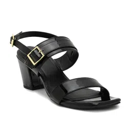 Van Heusen Women's Black Ankle Strap Sandals image 2