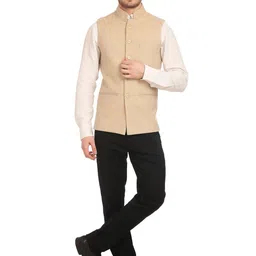 Wintage Beige Nehru Jacket image 2