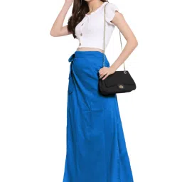 PATRORNA Dark Blue Maxi Skirt image 4