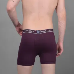 Dollar Lehar Assorted Cotton Regular Fit Trunks - Pack Of 5 image 2