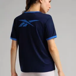 Reebok Navy Plain Sports T-Shirt image 2