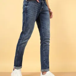 Wrangler Mid Blue Cotton Skinny Fit Jeans image 4