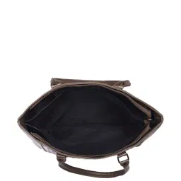 Toteteca Beige Textured Medium Tote Handbag image 4