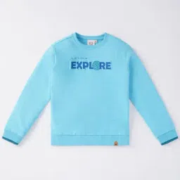 Ed-a-Mamma Kids Blue Cotton Printed Full Sleeves Sweatshirt-image-27