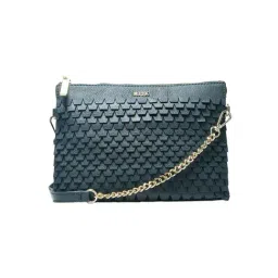 RI2K London Blue Leather Medium Textured Cross Body Bag-image-67