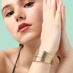 SOHI Gold Plated Party Designer Bracelet For Women image 2