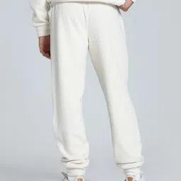 Puma White Regular Fit Logo Printed Joggers image 2