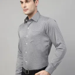 Hancock Grey Slim Fit Printed Shirt image 3
