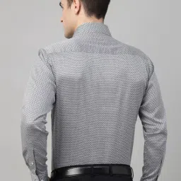Hancock Grey Slim Fit Printed Shirt image 2