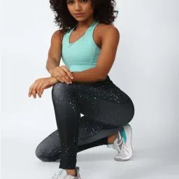 Reebok Black Printed Sports Tights image 4