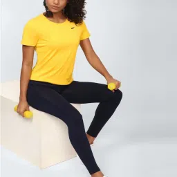 Reebok Yellow Cotton Sports T-Shirt image 4