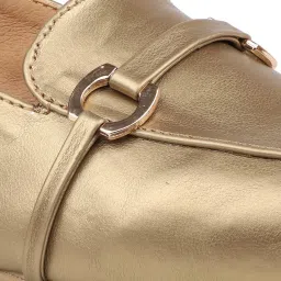 Inc.5 Women's Antique Gold Casual Loafers image 4