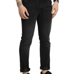 Turtle Black Narrow Fit Stretchable Jeans image 4