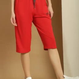 Vimal Jonney Red Regular Fit Mid Rise Capris-picture-32