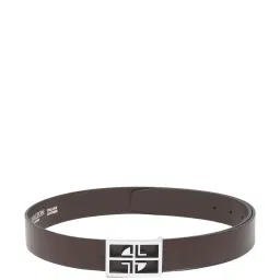 Carlton London Brown Leather Waist Belt For Men image 2