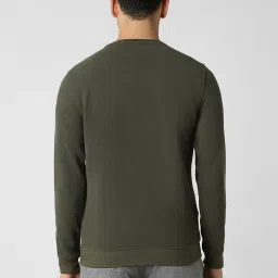 Van Heusen Green Slim fit Solid Casual Sweatshirt image 2