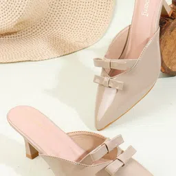 DressBerry Women Beige Synthetic Pointed Toe Heels-picture-25