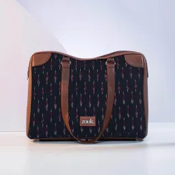 ZOUK Ikat GreRed Printed Tote Handbag image 2