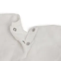 Chicco Girls White Regular Fit Self Design Sweatshirt image 4