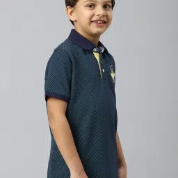 Beverly Hills Polo Club Kids Blue Printed Polo T-Shirt image 4