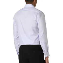 Van Heusen Purple Regular Fit Texture Shirt image 2