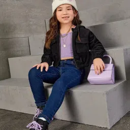 Kotty Kids Blue Relaxed Fit Jeans image 4