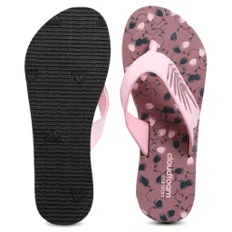 Adidas Women's CLOUDFOAM Purple Flip Flops image 4
