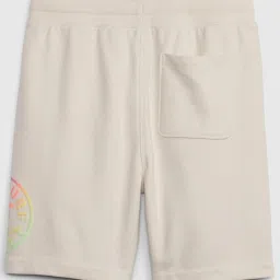 GAP Boys Beige Graphic Shorts image 2