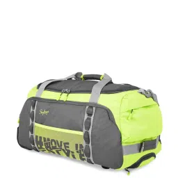 Skybags Grey & Green Medium Soft Duffle Trolley - 65 cm image 4