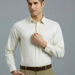 Reid & Taylor White Cotton Slim fit Solid Shirt-picture-40