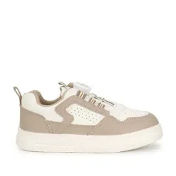 Truffle Collection Kids White & Beige Sneakers image 2