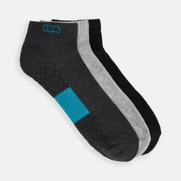 Ajile by Pantaloons Cotton Multi Men Socks - Pack of 3 image 2