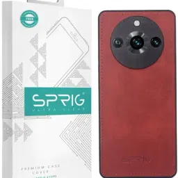 Sprig Matte Leather Back Cover for REALME 11 PRO 5G (Red)-picture-27