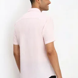 Allen Solly Pink Slim Fit Texture Shirt image 2